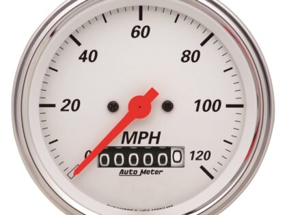 3-3/8 in. SPEEDOMETER, 0-120 MPH, ARCTIC WHITE