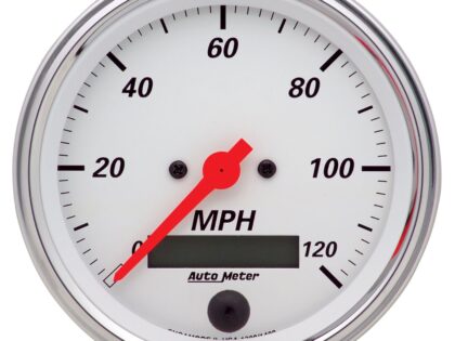 3-3/8 in. SPEEDOMETER, 0-120 MPH, ARCTIC WHITE
