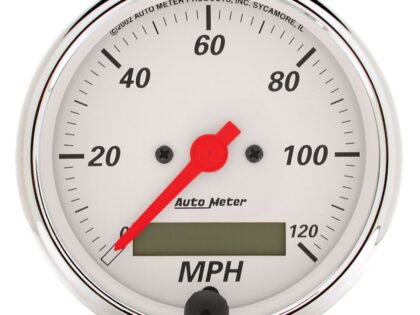 3-1/8 in. SPEEDOMETER, 0-120 MPH, ARCTIC WHITE