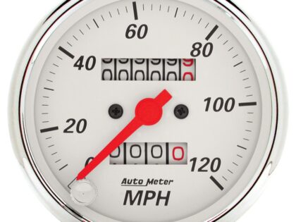 3-1/8 in. SPEEDOMETER, 0-120 MPH, ARCTIC WHITE