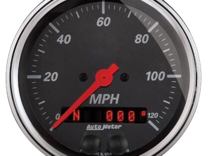 3-3/8 in. GPS SPEEDOMETER, 0-120 MPH, DESIGNER BLACK