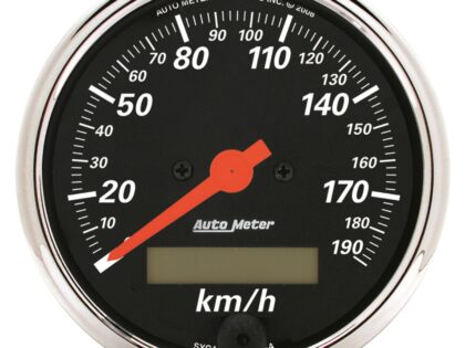 3-1/8 in. SPEEDOMETER, 0-190 KPH, DESIGNER BLACK