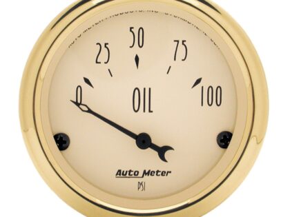 2-1/16 in. OIL PRESSURE, 0-100 PSI, GOLDEN OLDIES