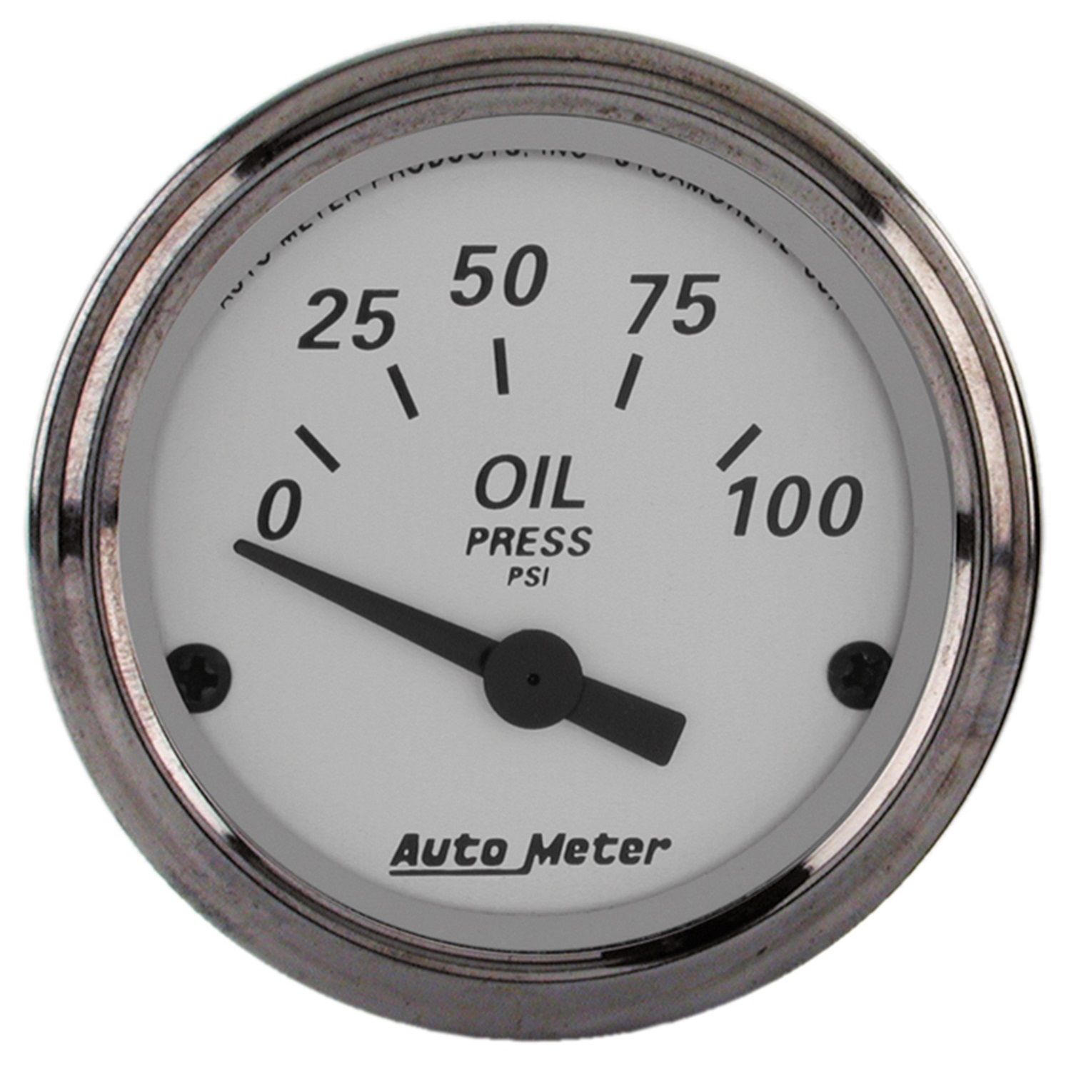 2-1/16 in 2-1/16 in. OIL PRESSURE, 0-100 PSI, AMERICAN PLATINUM