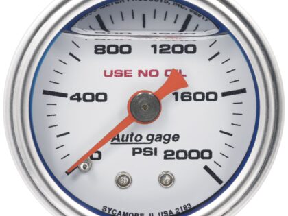 1-1/2 in. PRESSURE, 0-2,000 PSI, WHITE