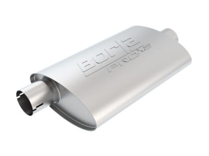 ProXS Muffler? 2.25" Offset Inlet/ 2.25" Center Outlet 4" x 9.5" Oval x 19" Long Body Notched Necks