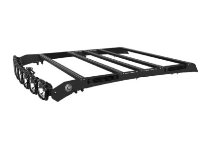 KC Hilites M-RACK KIT - 50" Pro6 Light Bar Roof Rack - Side Blackout Plates - 10-18 Dodge RAM 2500 / 3500 Mega Cab