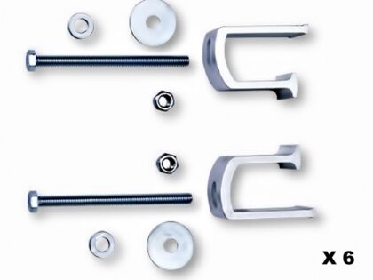 Lund 954101 Toolbox Mounting Kit, Brite Aluminum