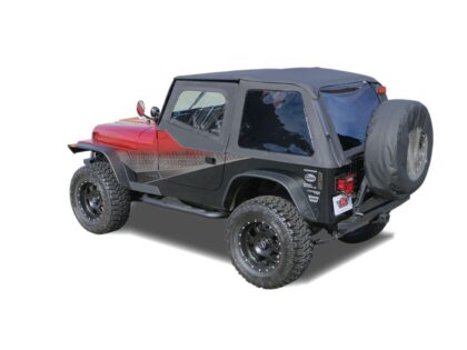 Rampage Products 109435 Frameless Trail Top Only for 1992-1995 Jeep Wrangler YJ, Black Diamond