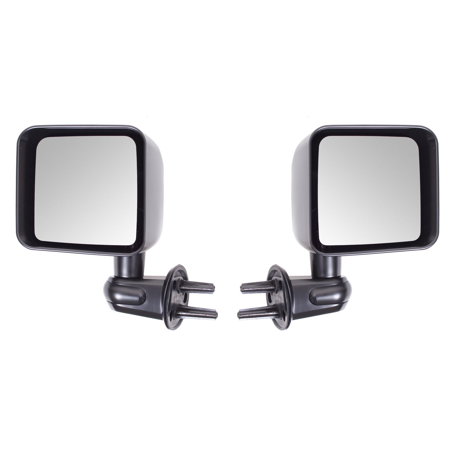 Door Mirror Kit, Black; 07-16 Jeep Wrangler JK
