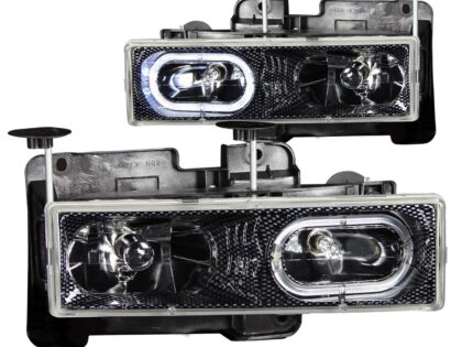 ANZO USA Crystal Headlight Set w/Halo