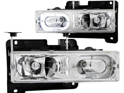 ANZO USA Crystal Headlight Set w/Halo