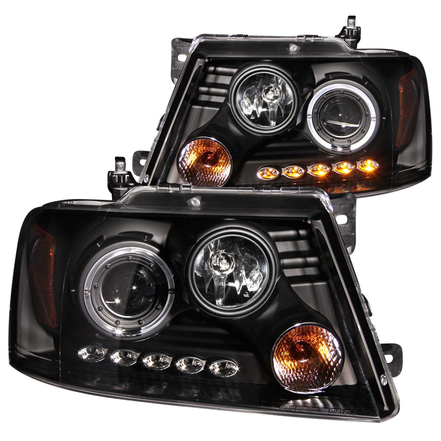 ANZO USA Projector Headlight Set w/Halo 1 ANZO USA Projector Headlight Set w/Halo