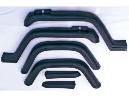 6 Piece Fender Flare Kit; 87-95 Jeep Wrangler YJ