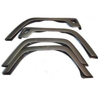 4 Piece Fender Flare Kit; 97-06 Jeep Wrangler TJ