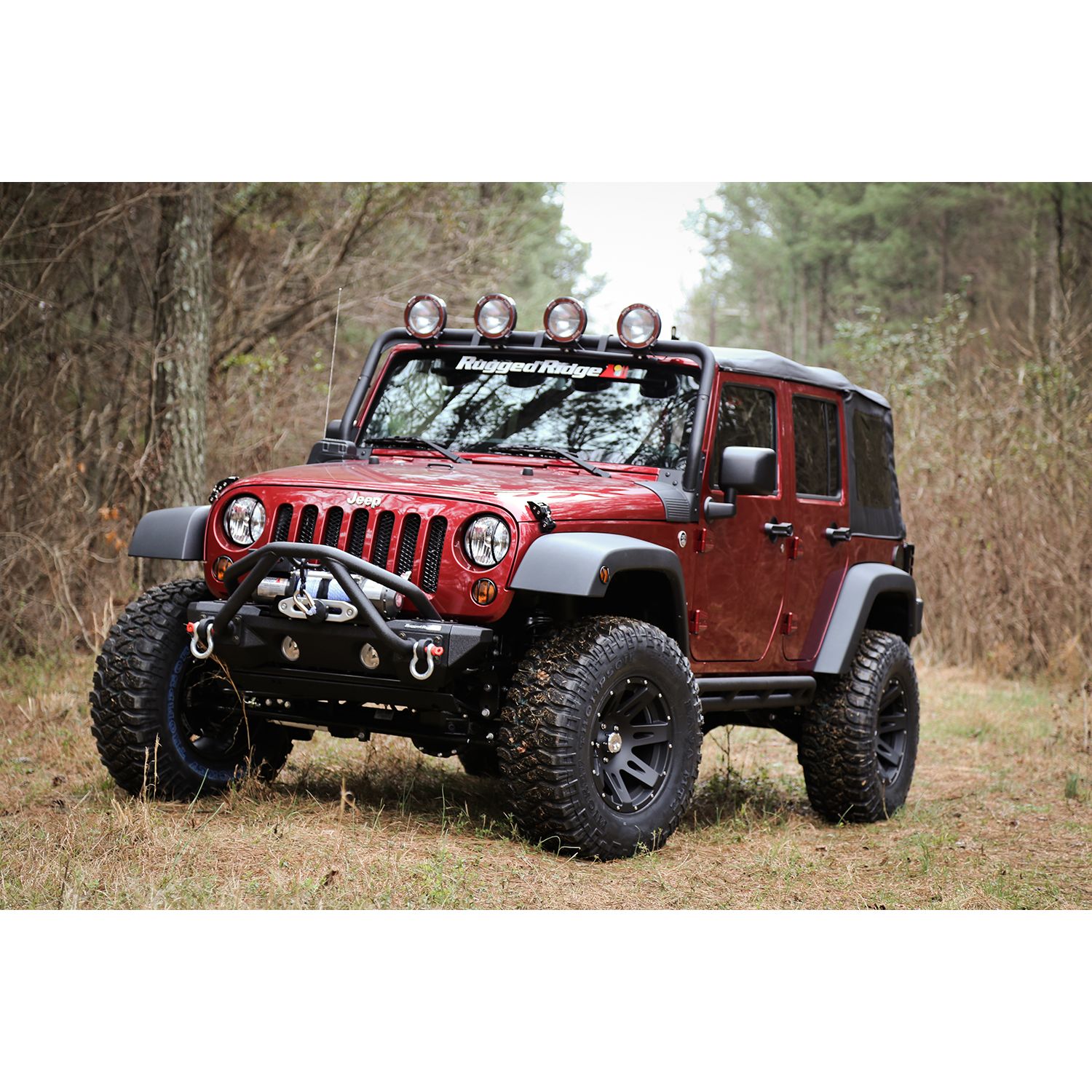 4 Piece Fender Flare Kit; 07-16 Jeep Wrangler JK 1 4 Piece Fender Flare Kit; 07-16 Jeep Wrangler JK