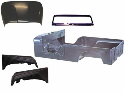 Steel Body Kit; 55-68 Jeep CJ6