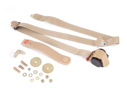 3-Point Seatbelt, Tan; 76-95 Jeep CJ5/Wrangler YJ