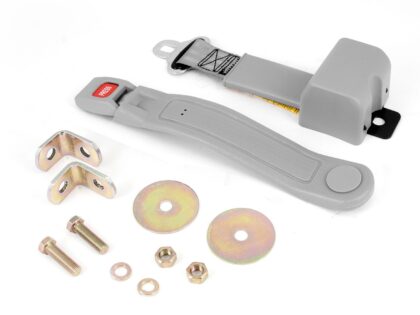 Lap Seat Belt, Gray; 87-95 Jeep Wrangler YJ