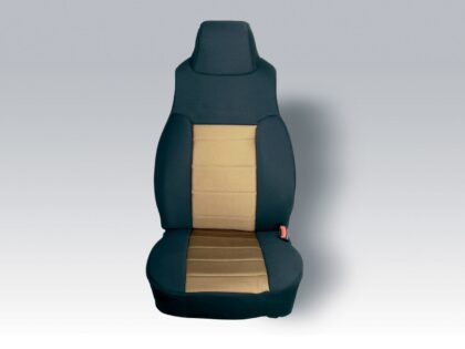 Neoprene Front Seat Covers, Tan; 91-95 Jeep Wrangler YJ