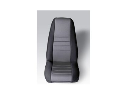 Neoprene Front Seat Covers, Gray; 76-90 Jeep CJ/Wrangler YJ