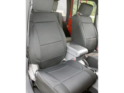 Neoprene Front Seat Covers, Black; 11-16 Jeep Wrangler JK