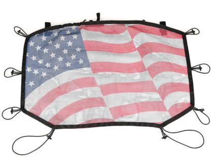 Eclipse Sun Shade, Front, American Flag; 07-16 Jeep Wrangler JK