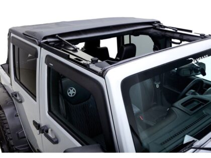 Rampage Products 139935 TrailView Fastback for 2007-2018 Jeep Wrangler JK 2-Door, Black Diamond
