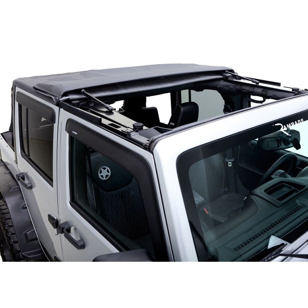Rampage Products 139935 TrailView Fastback for 2007-2018 Jeep Wrangler JK 2-Door, Black Diamond 1 Rampage Products 139935 TrailView Fastback for 2007-2018 Jeep Wrangler JK 2-Door, Black Diamond