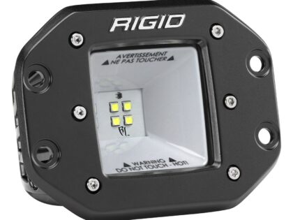 RIGID 2X2 115 Degree DC LED Scene Light, Flush Mount, Black Housing, Single