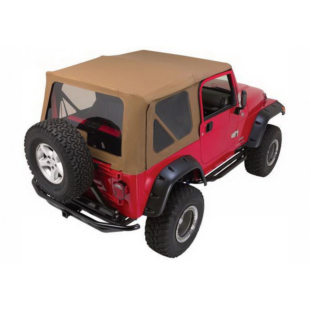 Rampage Products 68317 Complete Soft Top with Frame & Hardware for 1997-2006 Jeep Wrangler TJ, Spice Denim 1 Rampage Products 68317 Complete Soft Top with Frame & Hardware for 1997-2006 Jeep Wrangler TJ, Spice Denim