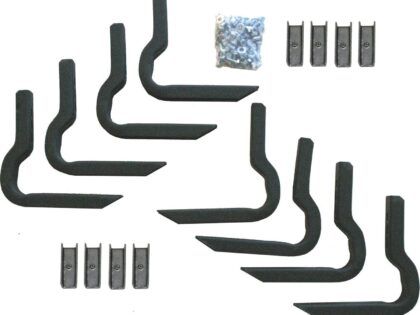 Rampage Products 14521 Streamline Mounting Bracket Kit for 2011-2018 Chevrolet Silverado, 2011-2019 Chevrolet Silverado 2500 HD/3500 HD, 2011-2018 GMC Sierra 1500 Extended, 2011-2019 GMC Sierra 2500 HD/3500 HD Extended Cab, Black