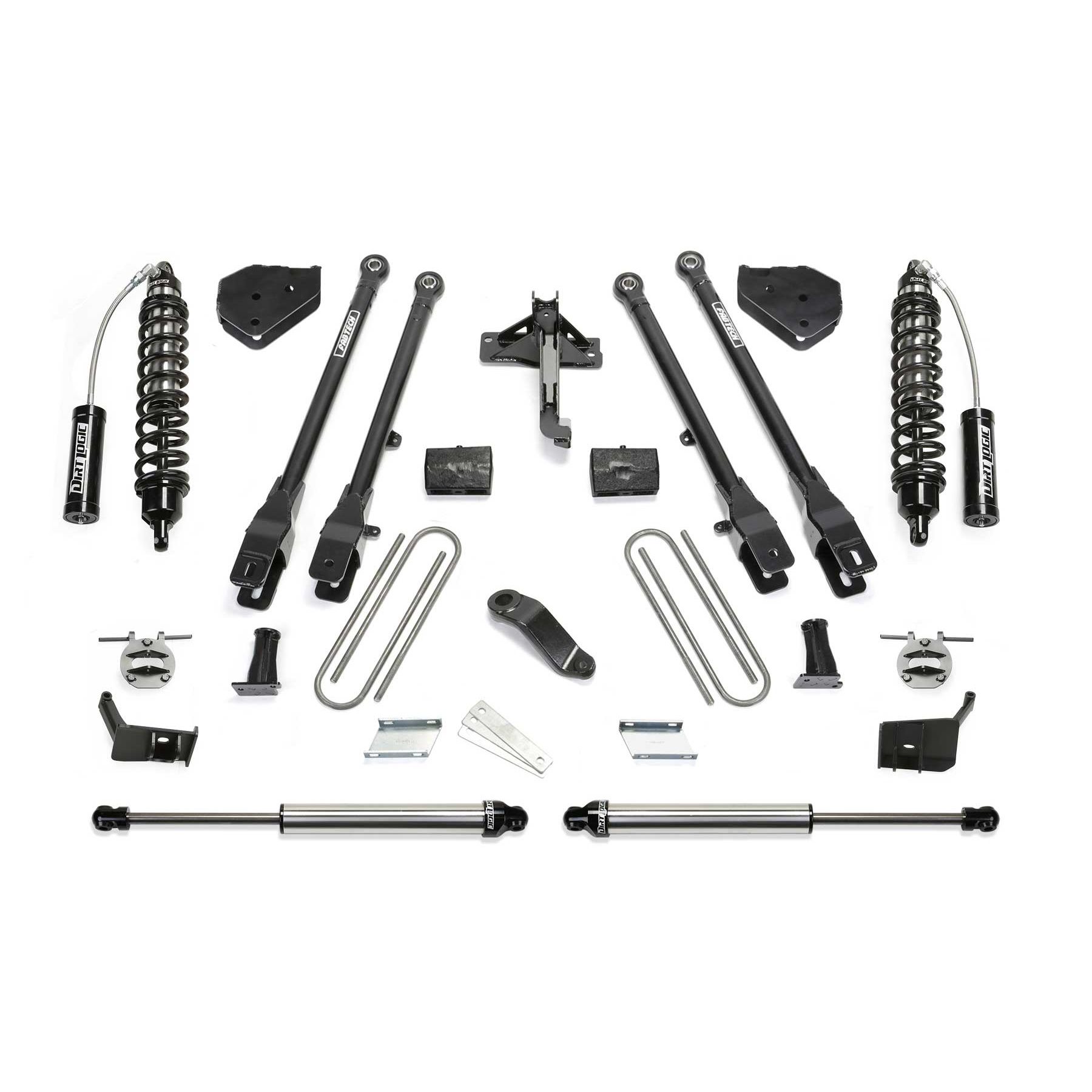 Fabtech 6" 4LINK SYS W/ 2.5 & 2 Fabtech 6" 4LINK SYS W/ 2.5 & 2.25 17-20 FORD F250/F350 4WD DIESEL