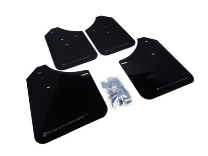Rally Armor MF1-UR-BLK/GRY - 2002-2007 Subaru Impreza WRX/STI / 2002-2007 Subaru Impreza RS/2.5i - Black Mud Flap/Grey Logo