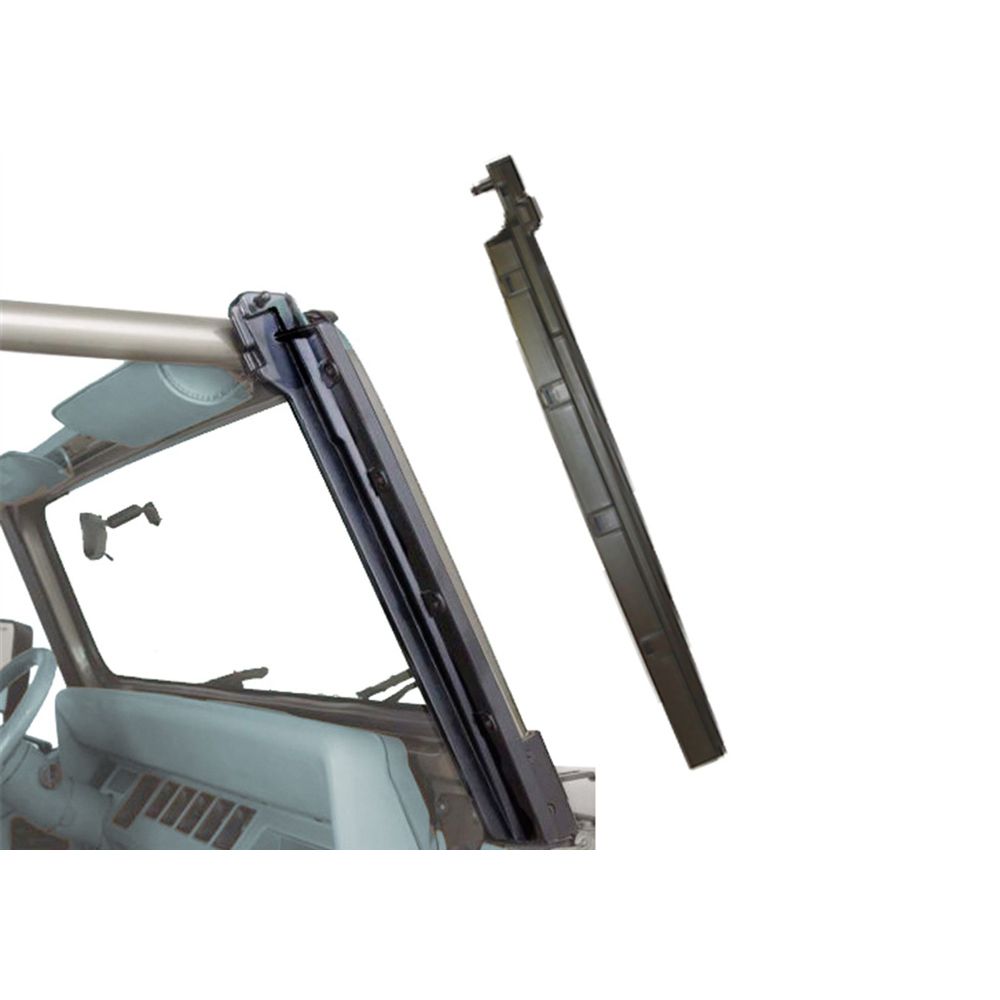 Rampage Products 69998 Windshield Upright Inserts for 1987-1995 Jeep Wrangler YJ - Pair, Black