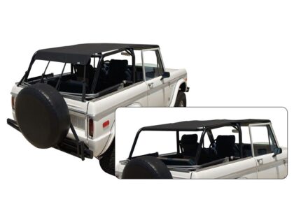 Rampage Products 98235 California Extended Brief for 1966-1977 Ford Bronco, Black Diamond, Windshield Channel Required (sold separately)