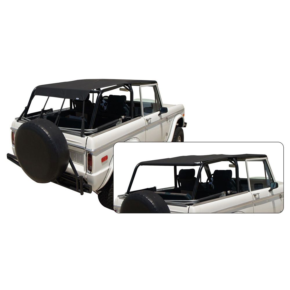Rampage Products 98235 California Extended Brief for 1966-1977 Ford Bronco, Black Diamond, Windshield Channel Required (sold separately) 1 Rampage Products 98235 California Extended Brief for 1966-1977 Ford Bronco, Black Diamond, Windshield Channel Required (sold separately)